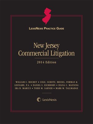 cover image of LexisNexis&reg; Practice Guide: New Jersey Commercial Litigation